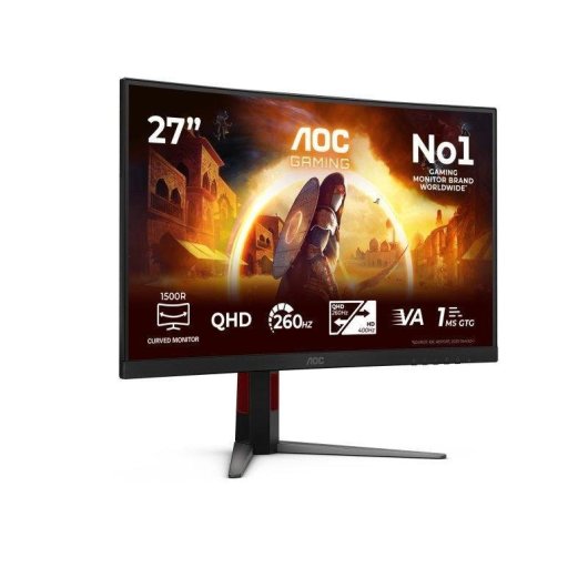 Monitor AOC CQ27G4Z2 27" QHD 260Hz VA Curved HDR400 1ms