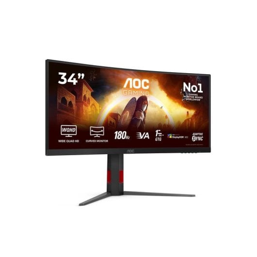 Monitor AOC G4 CU34G4CA 34" UltraWide QHD 180Hz Fast VA Curved HDR400 USB-C 1ms