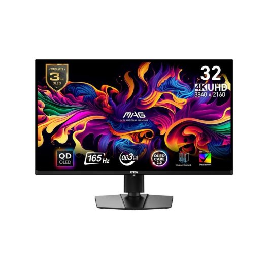 Monitor MSI MAG 321UPDE QD-OLED 31,5" UltraHD 4K 165Hz QD-OLED ajustable en altura