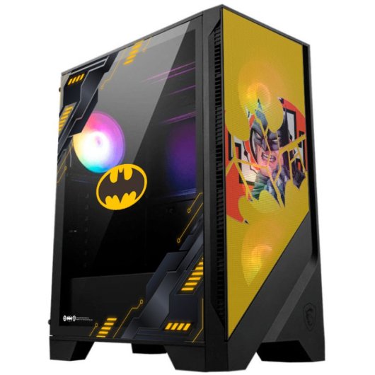 Torre PC MSI MAG FORGE 121A Airflow ARGB ATX Vidro Temperado USB 3.0 Preto Batman II