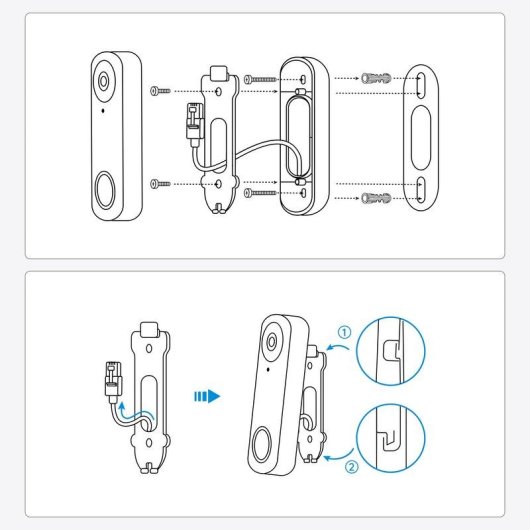 Timbre Reolink D340P Alámbrico IP65 Exterior con cámara 5MP y PoE