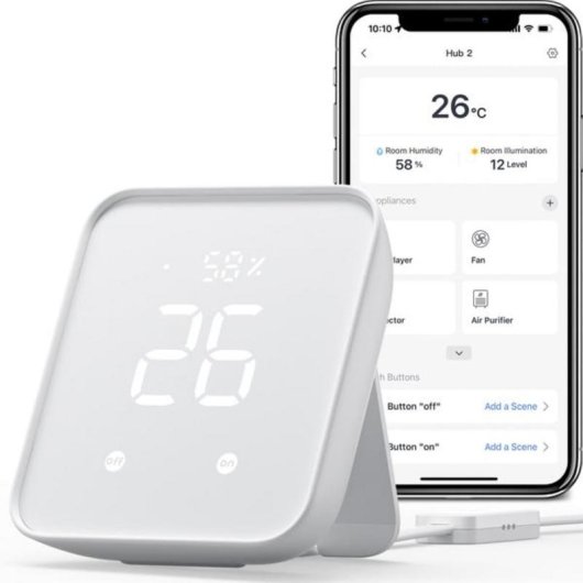 Central domótica SwitchBot HUB 2 Wifi/Matter con control por voz