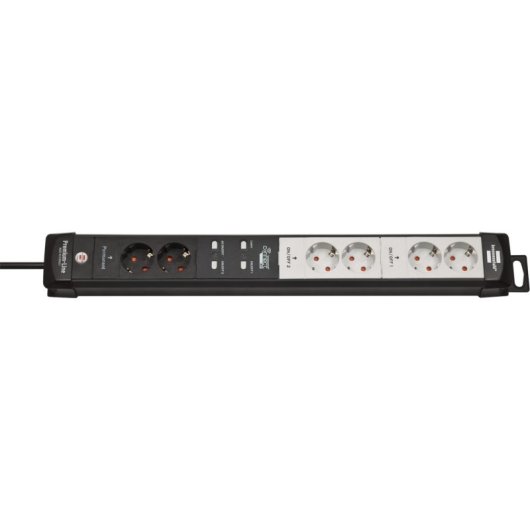 Multiprise Brennenstuhl Connect Premium-Line 6 prises avec interrupteur et protection