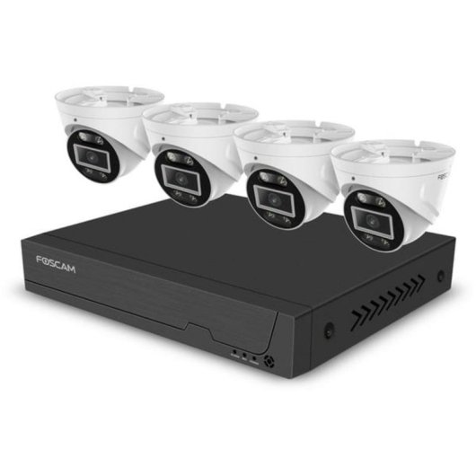 Gravador NVR para Câmara IP Foscam FNA108E-T4-2T 4 câmaras 4K 2TB HDD PoE