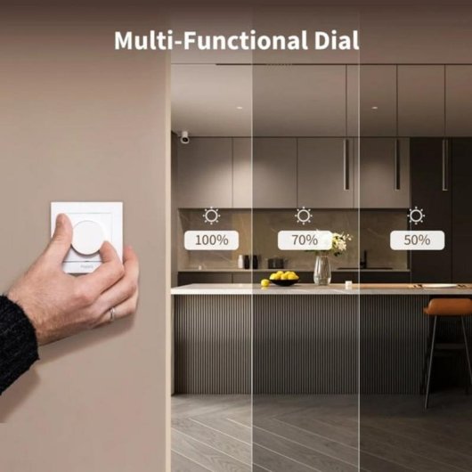Interruptor inteligente Aqara Shutter Switch H2 EU Zigbee y Thread compatible Alexa Google