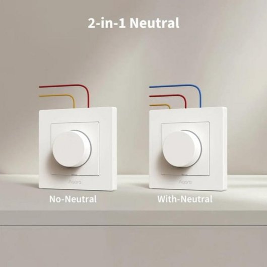 Interruptor inteligente Aqara Shutter Switch H2 EU Zigbee y Thread compatible Alexa Google