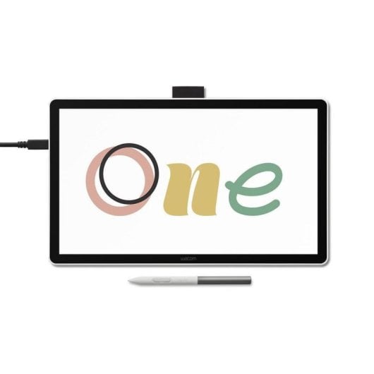 Tableta gráfica Wacom One 14 pantalla IPS Full HD 14" pluma 4096 niveles presión