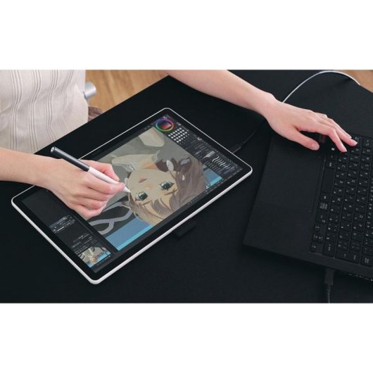 Tableta gráfica Wacom One 14 pantalla IPS Full HD 14" pluma 4096 niveles presión