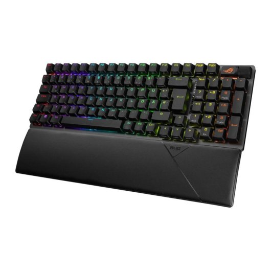 Teclado ASUS ROG Strix Scope II 96 Wireless mecánico alemán con RGB y reposamuñecas