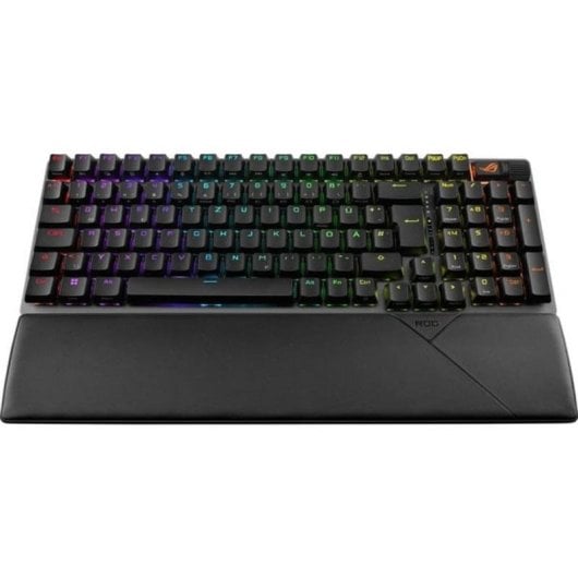 Teclado ASUS ROG Strix Scope II 96 Wireless mecánico alemán con RGB y reposamuñecas