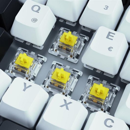 Teclado Sharkoon SKILLER SGK50 S3 mecânico gaming switches Gateron Yellow AZERTY RGB