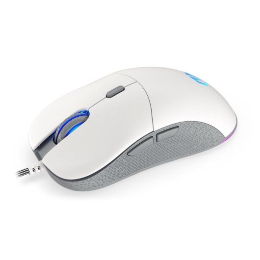 Ratón Endorfy GEM USB Type-C 8000 DPI Ambidextre Blanc RGB 6 Boutons