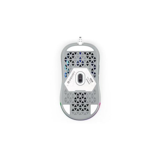 Ratón Endorfy GEM USB Type-C 8000 DPI Ambidextre Blanc RGB 6 Boutons