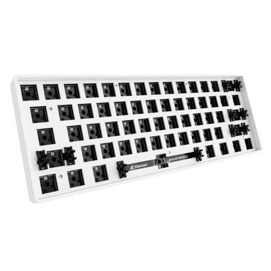 Teclado Sharkoon SKILLER SGK50 S4 compacto 60% RGB Hot-Swap branco