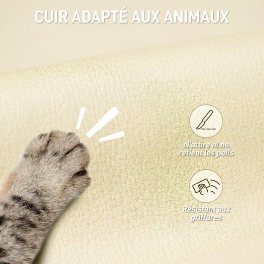Silla de oficina ergonómica Rolipo reclinable con reposapiés beige 360°