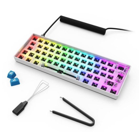 Teclado Sharkoon SKILLER SGK50 S4 mecánico gaming hot-swap LED RGB alemán