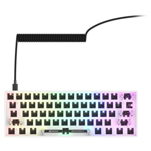 Teclado Sharkoon SKILLER SGK50 S4 mecánico gaming hot-swap LED RGB alemán