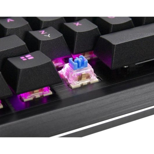 Teclado Inter-Tech NK-2000ME mecánico RGB QWERTZ alemán para gaming completo