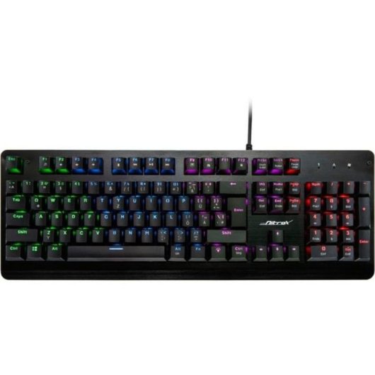Teclado Inter-Tech NK-2000ME mecánico RGB QWERTZ alemán para gaming completo