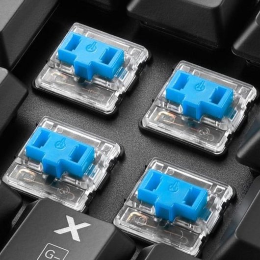 Teclado Sharkoon PureWriter RGB mecánico con switches Kailh Blue y AZERTY francés