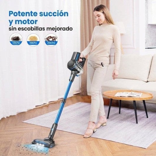 Aspiradora sin cable Rolipo S7p 265W 45 min HEPA LED autosoportada 26 kPa