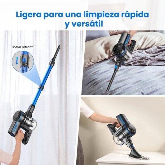 Aspiradora sin Cable Rolipo S7p 265W 26 kPa 45 min Autosoportada LED HEPA