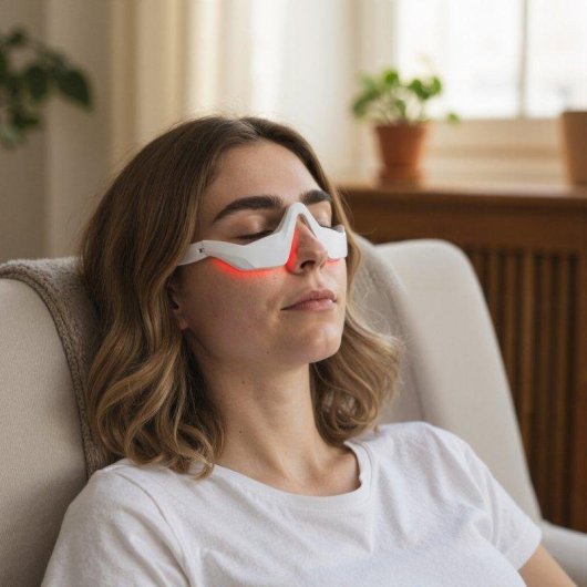 Maschera Oculare BODYLIFE EMS Anti-Occhiaie Vibrazioni Luce Rossa