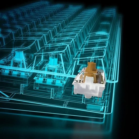 Teclado Sharkoon SKILLER SGK50 S4 mecânico compacto com switches Kailh Brown e RGB alemão