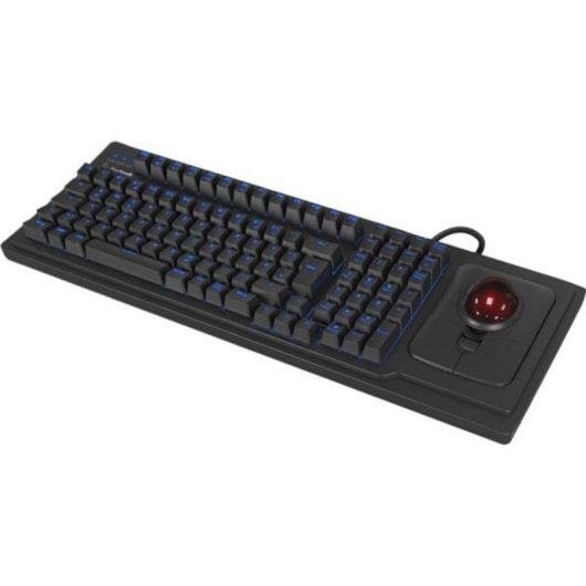Teclado KeySonic KSK-8202ELU-T mecánico con trackball retroiluminado alemán