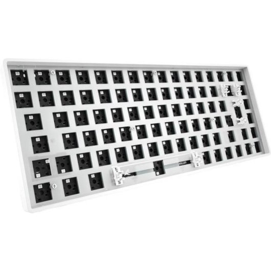 Teclado Sharkoon SKILLER SGK50 S3 Barebone 75% RGB Branco Hot-Swappable