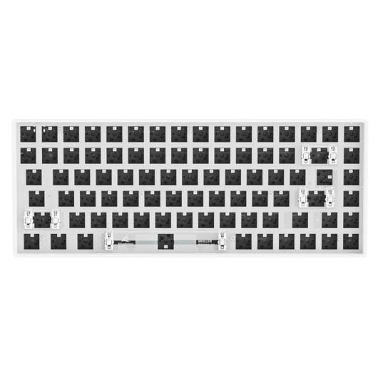Teclado Sharkoon SKILLER SGK50 S3 Barebone 75% RGB Branco Hot-Swappable