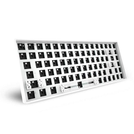 Teclado Sharkoon SKILLER SGK50 S3 Barebone 75% RGB Branco Hot-Swappable