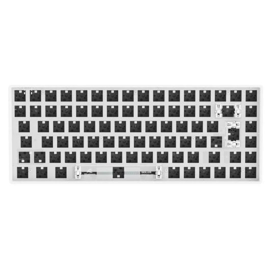 Teclado Sharkoon SKILLER SGK50 S3 Barebone 75% RGB Branco Hot-Swappable