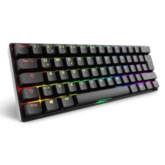 Teclado Sharkoon SKILLER SGK50 S4 Gen2 mecánico compacto 60% alemán RGB Hot-swap