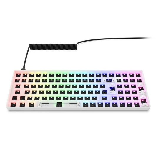 Teclado Sharkoon SGK50 S2 mecánico barebone compacto 96% RGB QWERTZ alemán