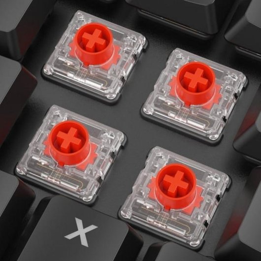 Teclado Sharkoon PureWriter W65 mecánico compacto con switches Kailh Red RGB alemán
