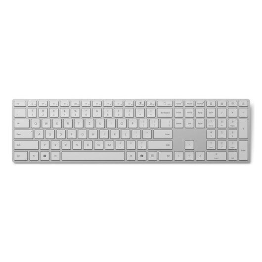 Teclado Microsoft Surface Keyboard 2nd Edition Bluetooth sem fios QWERTZ alemão cinzento