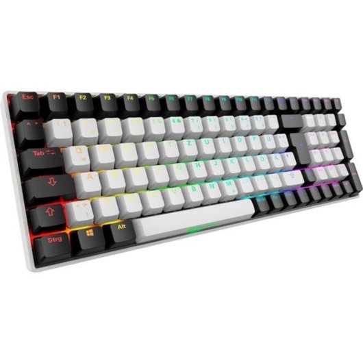Teclado Sharkoon SGK50 S2 mecánico intercambiable en caliente alemán RGB 96 %