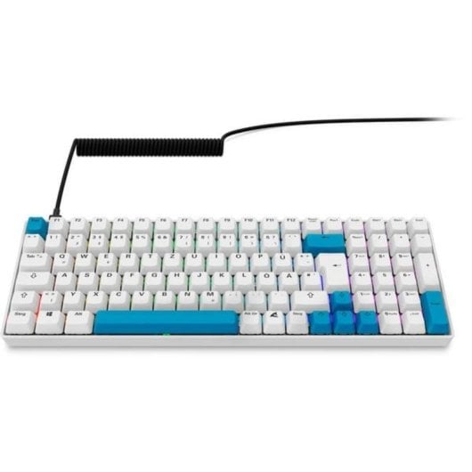 Teclado Sharkoon SGK50 S2 mecânico gaming switches Gateron Yellow QWERTZ alemão RGB