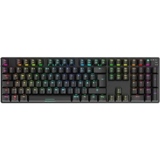 Clavier Sharkoon SKILLER SGK36W mécanique sans fil RGB QWERTZ allemand