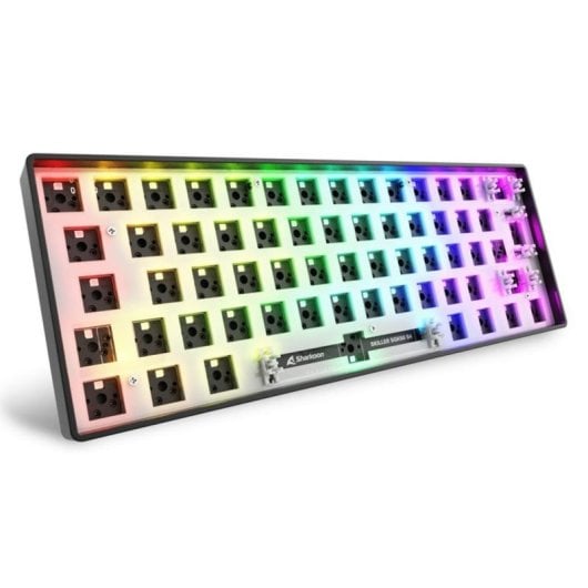 Teclado Sharkoon SKILLER SGK50 S4 mecánico barebone 60% LED RGB alemán