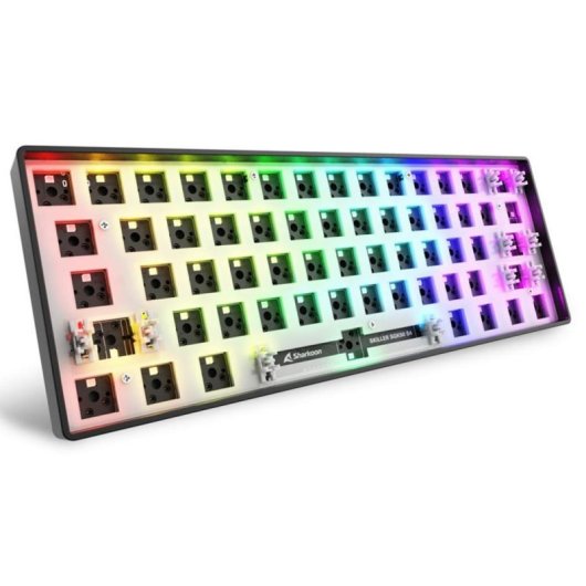 Teclado Sharkoon SKILLER SGK50 S4 mecánico barebone 60% LED RGB alemán