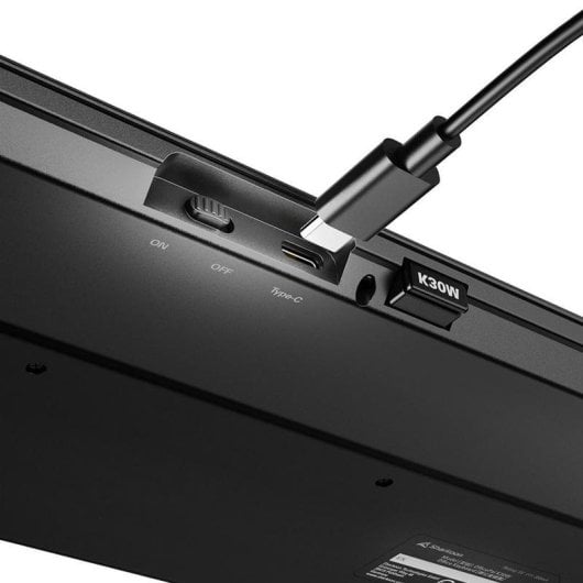 Teclado Sharkoon OfficePal K30W sem fios com switch de tesoura alemão QWERTZ