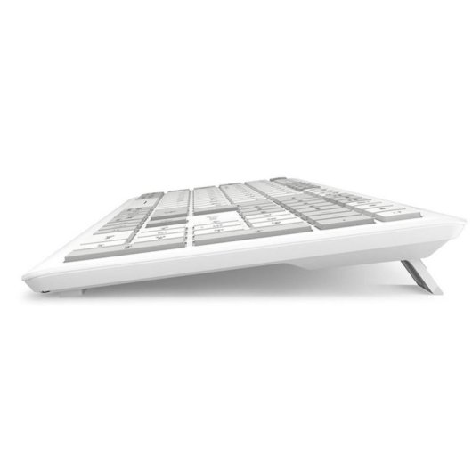 Teclado Sharkoon OfficePal K30W sem fios branco com switch tesoura alemão QWERTZ