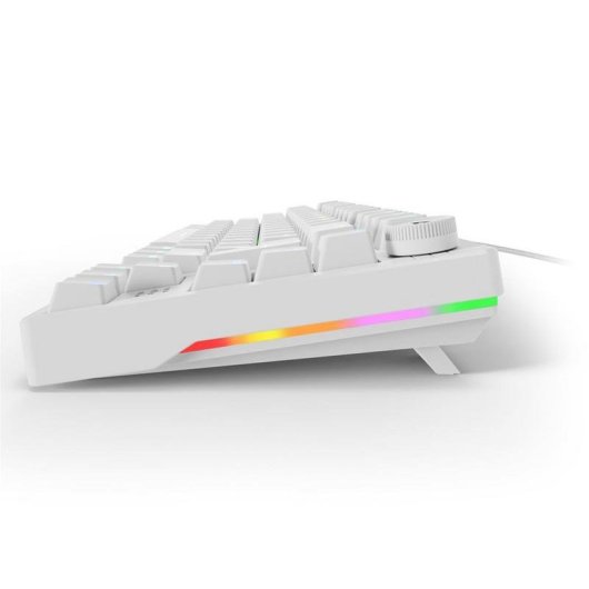 Teclado Sharkoon SGK25 mecánico gaming 75% Hot-Swap RGB alemán QWERTZ blanco