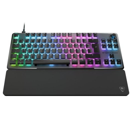 Teclado Turtle Beach Vulcan II TKL Pro magnético compacto con switches magnéticos y RGB AZERTY alemán