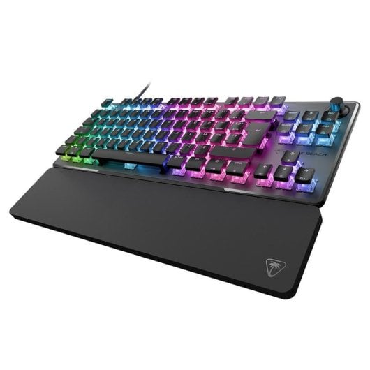 Teclado Turtle Beach Vulcan II TKL Pro magnético compacto con switches magnéticos y RGB AZERTY alemán