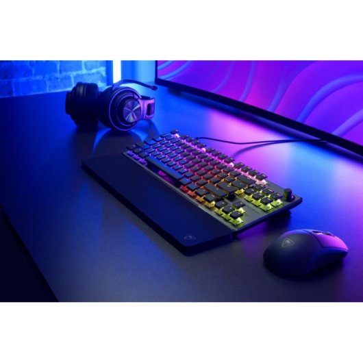 Teclado Turtle Beach Vulcan II TKL Pro magnético compacto con switches magnéticos y RGB AZERTY alemán