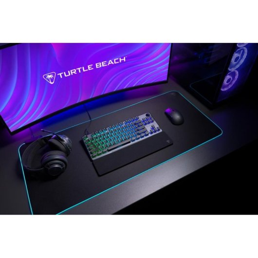 Teclado Turtle Beach Vulcan II TKL Pro magnético compacto con switches magnéticos y RGB AZERTY alemán