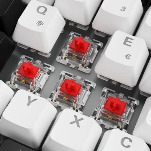 Teclado Sharkoon SKILLER SGK50 S3 mecânico gaming 75 % alemão RGB hot-swap
